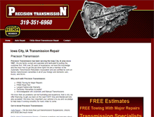Tablet Screenshot of precisiontransmissionic.com